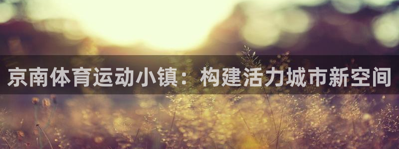 球客岛：京南体育运动小镇：构建活力城市新空间