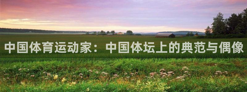 球客岛：中国体育运动家：中国体坛上的典范与偶像